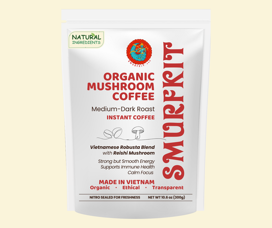 Smurfkit® Organic Mushroom Instant Coffee 2-in-1| Energy · Focus · Immunity